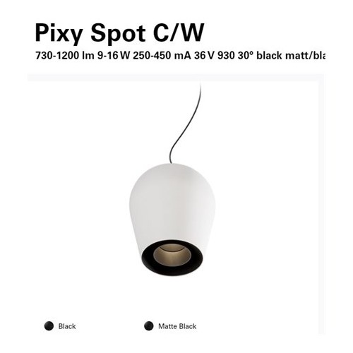 [Pre-Order] โคมพร้อมหลอด, Intra Lighting#Pixy Spot 3000K 30deg Black