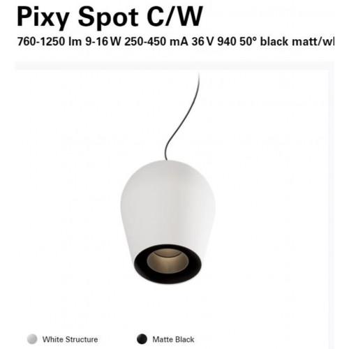 [Pre-Order] โคมพร้อมหลอด, Intra Lighting#Pixy Spot 4000K 50deg WH