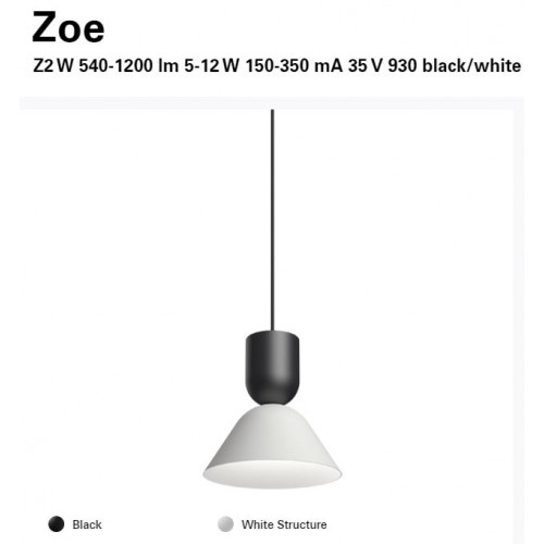 [Pre-Order] โคมแขวนพร้อมหลอด, Intra Lighting#ZOE Z2 3000K Black/White