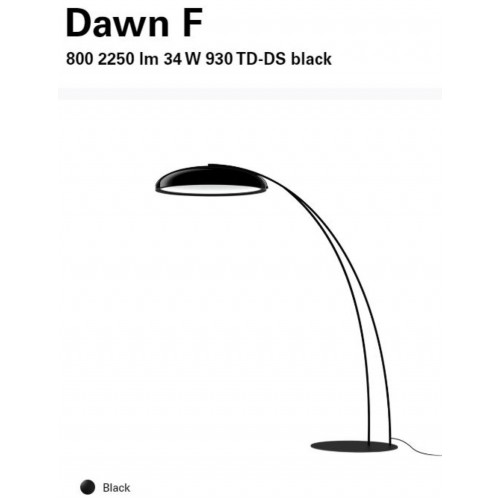 [Pre-Order] โคมตั้งพื้นพร้อมหลอด, Intra Lighting#Dawn F 800 34W 3000K Black