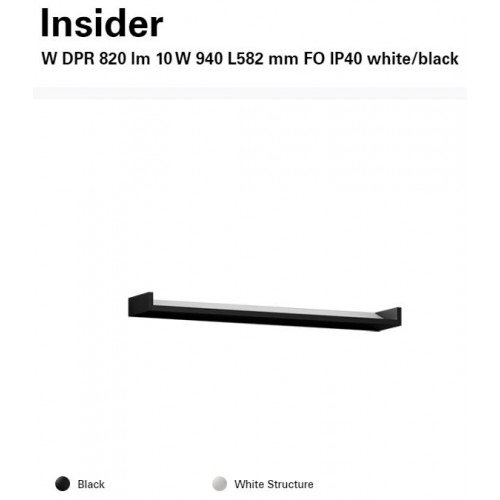 [Pre-Order] ชุดโคมติดผนังพร้อมหลอด, Intra Lighting#Insider 10W 3000K White/Black