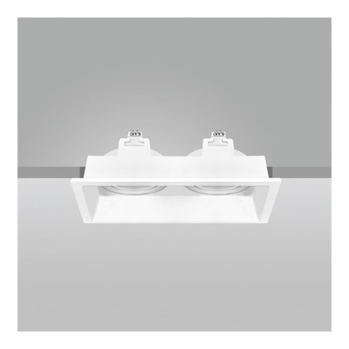 โคมฝังดาวน์ไลท์,L&E#RSAM83D/WH-2xMR16 G5.3 (All white color)