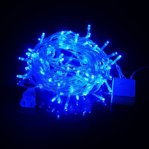 L&E,LED Christmas Light 5W,100-Blue,10M,IP44